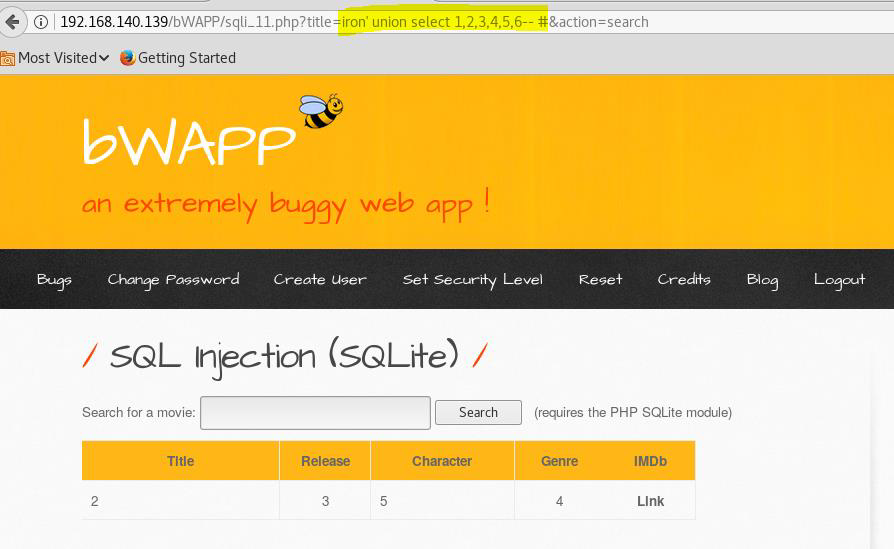 Sql injection sqlite teck k2